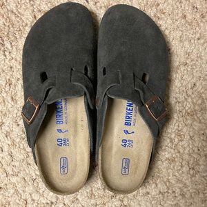 NWOB Birkenstock Boston soft footbed Mocha 40 EU narrow
